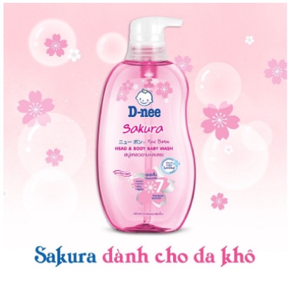 Sữa tắm gội toàn thân cho bé Dnee Organic từ 0 đến 3 tuổi - dung tích 380ml - Thái Lan