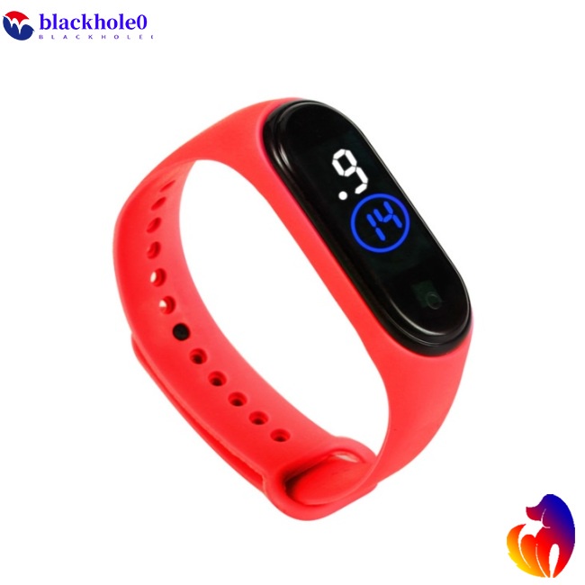 Đồng Hồ Đeo Tay Điện Tử Màn Hình Led Dây Silicone Thời Trang Cho Nam Nữ