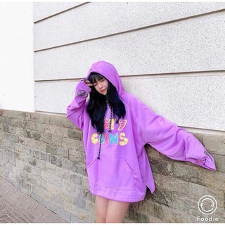 Nhập WAPCK102 giảm 25k đơn từ 200k - [SIÊU RẺ] Áo hoodie tím DONUT (Sỉ từ 5sp bất kỳ)