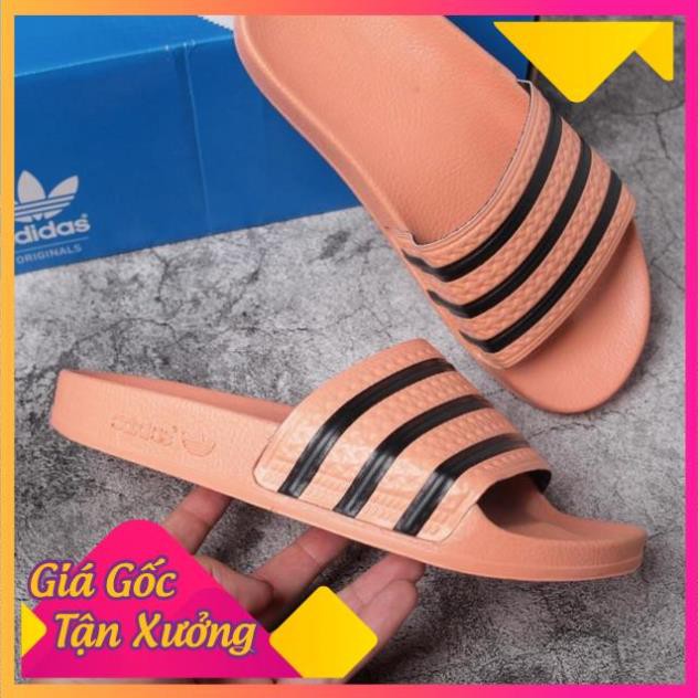 [SIÊU KHỦNG] ⚡️ HÀNG XẤU - GIÁ CAO⚡️  Dép nữ ADIDAS màu hồng cam FULL TEM TAG 2021