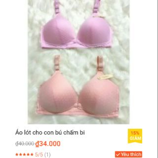 Combo 3 áo cho bé bú chấm bi và 5 quần chip bầu