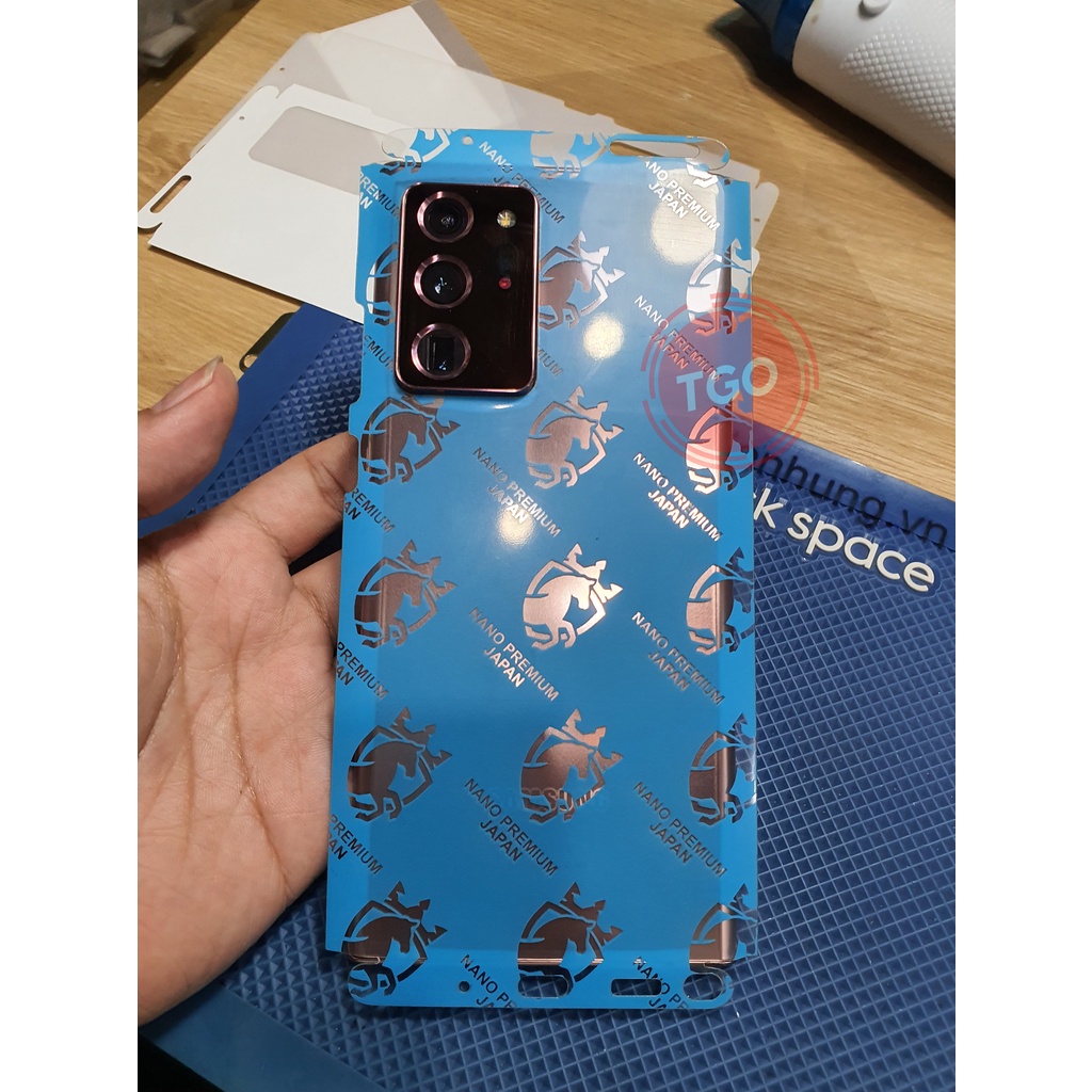Miếng dán PPF Japan Nano Premium Samsung Note 20 / Note 20 Ultra / Note 20 Ultra 5G màn hình, mặt lưng