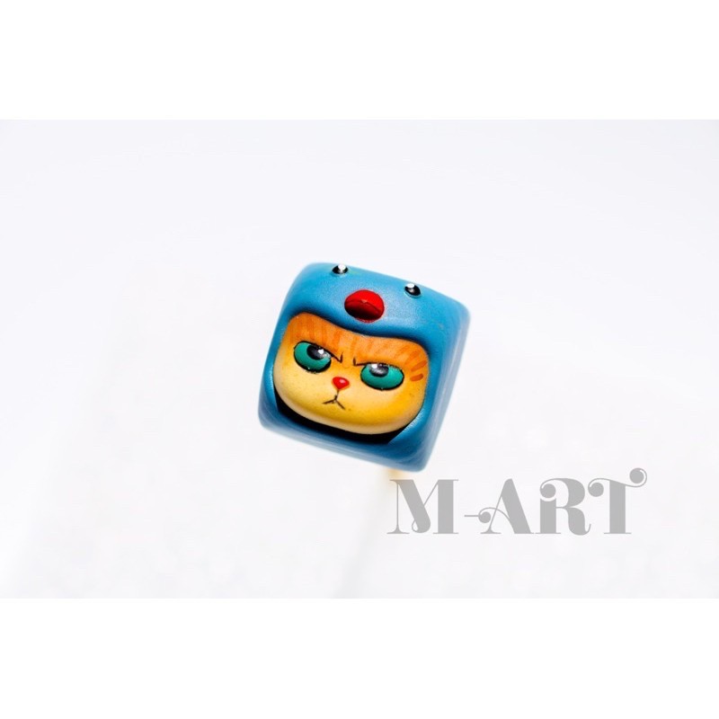Keycap - Nút Bàn Phím Gaming - Nút Bàn Phím Cơ Mặt Mèo Hờn Dỗi  - Chim Xanh - KC025