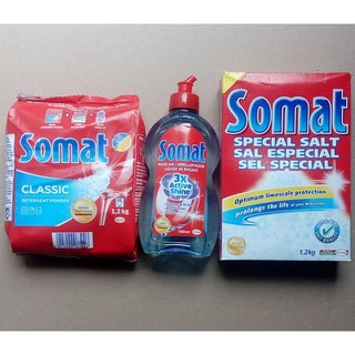 Bột rửa ly somat dùng cho máy rửa ly chén bát( bột+muối+bóng)