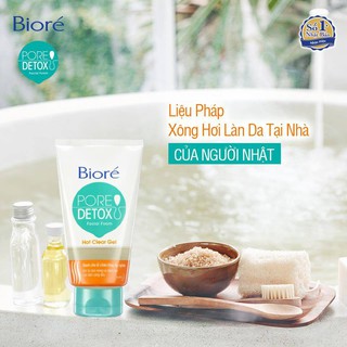 Gel Rửa Mặt Tự Làm Nóng Bioré Pore Detox Facial Foam Hot Clear Gel 100g