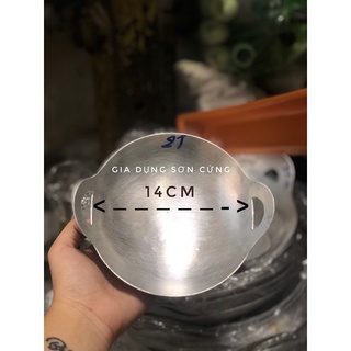 Chảo nhôm máy bay size nhỏ