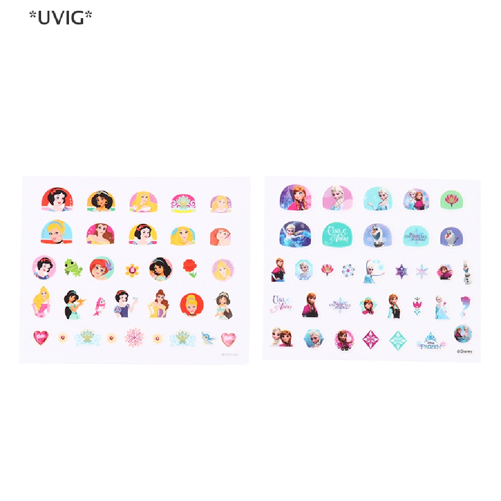 [[UVIG]] Frozen 3D Cartoon Nail Stickers Snow White Children's Baby Nail Stickers [Hot Sell]