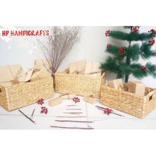 Set 3c Hộp đựng đồ đan từ Lục bình