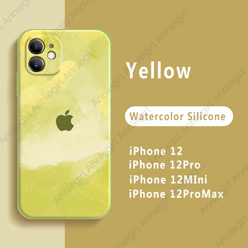 Ốp điện thoại silicon mềm họa tiết màu nước gradient mặt nhám cho IPhone 12 11 Pro Max Xs Max XR 8 7 Plus SE