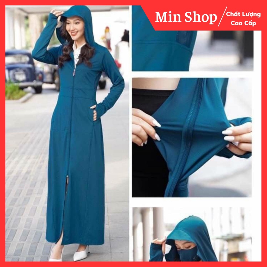 Áo chống nắng nữ toàn thân 2 lớp chống tia uv kèm khẩu trang | BigBuy360 - bigbuy360.vn