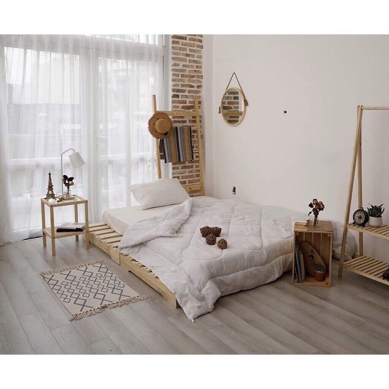 Giường ngủ , giường pallet gỗ thông cao 8 cm chống ẩm  Huy decor | BigBuy360 - bigbuy360.vn