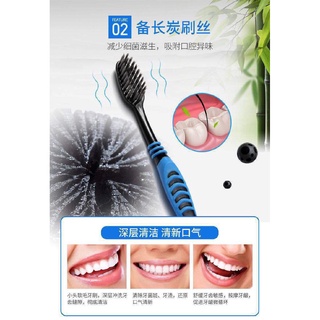 1 chiếc bàn chải đánh răng tóc mềm than tre bàn chải đánh răng gia đình đơn độc lập gửi ngẫu nhiên