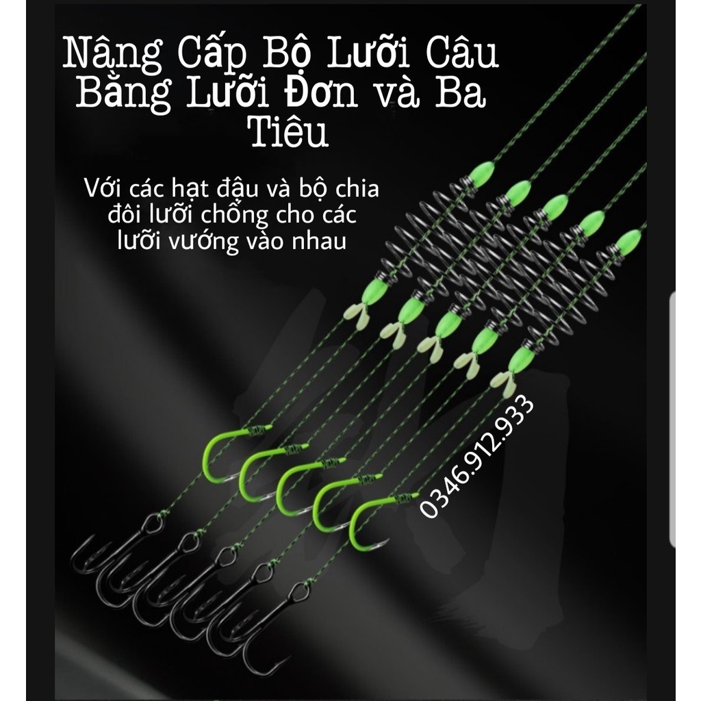 Bộ 10 Thẻo Dù Câu Cá Kèm Lò Xo Và Lưỡi 3 Tiêu Buộc Sẵn Câu Đài  Cao Cấp Lưỡi Câu Cas Đại Lý Đồ Câu Cá_ PK1