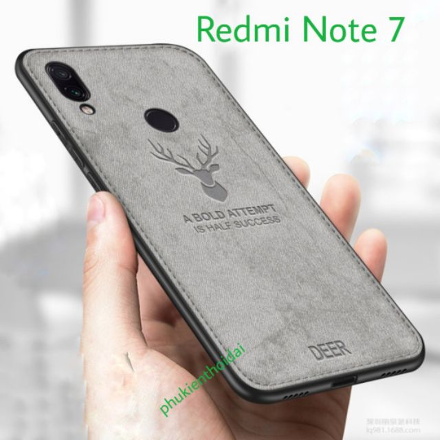 Ốp lưng Redmi Note 8 / Note 8 Pro / Note 7 / Note 9s / Note 9 Pro 💝FREESHIP Từ 50k💝 vân vải đầu hươu cao CẤP