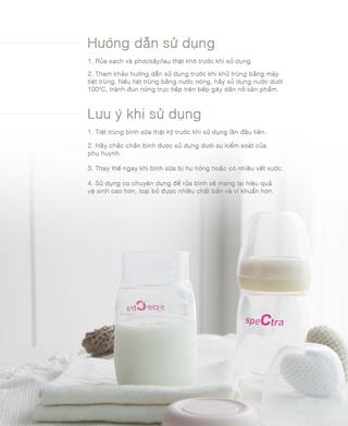 BÌNH SỮA PP CỔ RỘNG SPECTRA 160ML