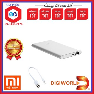 Pin sạc dự phòng Xiaomi 5000 mAh - Phiên Bản Quốc Tế - Chính hãng Digiworld