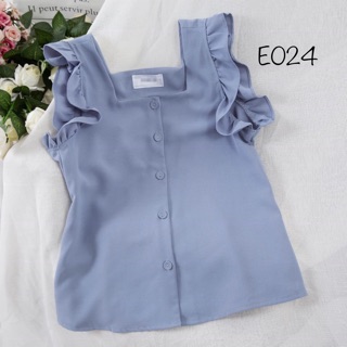 Áo 2 dây bản to phối bèo