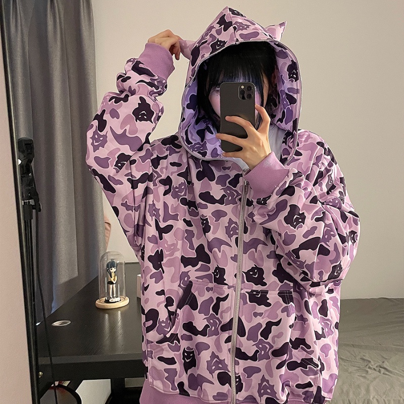 Áo Khoác Có Mũ Trùm Phong Cách Hip Hop Mỹ Cho Nam Nữ