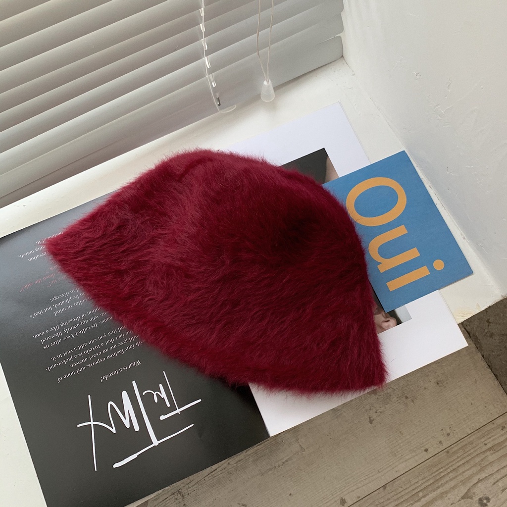 Nón tai bèo lông thỏ phong cách Hàn Quốc thời trang thu đông cho nữ