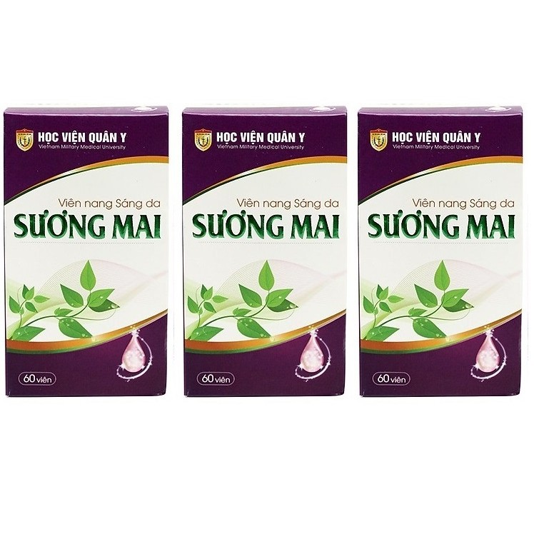 [ HÀNG CHÍNH HÃNG] Viên Uống Trắng Da Sương Mai Học Viện Quân Y Việt Nam (60 Viên/ Hộp).