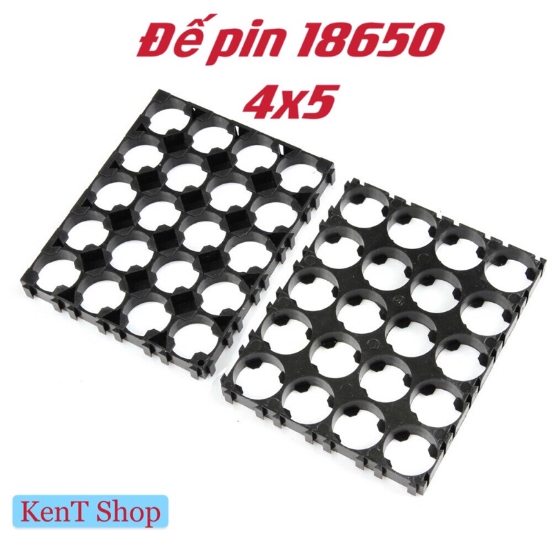 Đế cố định pin 18650 size 4x5 (20 cells)