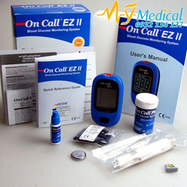 Máy đo đường huyết On Call EZ II + Tặng kèm hộp 25 que thử