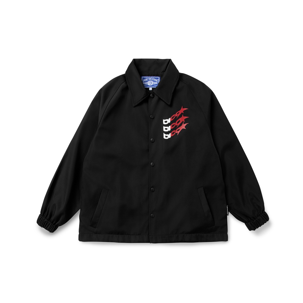 Áo Khoác DirtyCoins Dico Wavy Coach Jacket - Black
