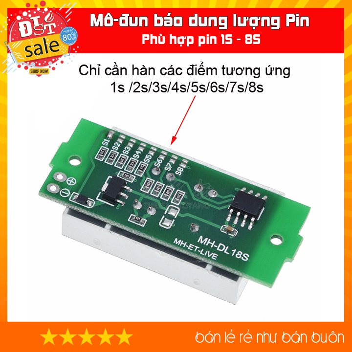 Mạch Báo Pin 1S 2S 3S 4S 5S 6S 7S 8S ✅ [RẺ NHẤT VIỆT NAM ] ⚡