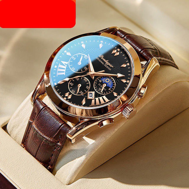 Đồng hồ nam đồng hồ nam dây da chính hãng không thấm nước POEDAGAR cao cấp DH05A - Aka Mart | BigBuy360 - bigbuy360.vn