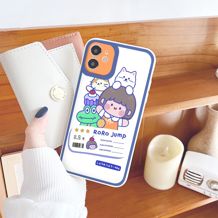 Ốp lưng iphone Roro Mail cạnh vuông dẻo ip 6splus/7/7plus/8/8plus/x/xr/xs/11/12/pro/max/plus/13promax tr145