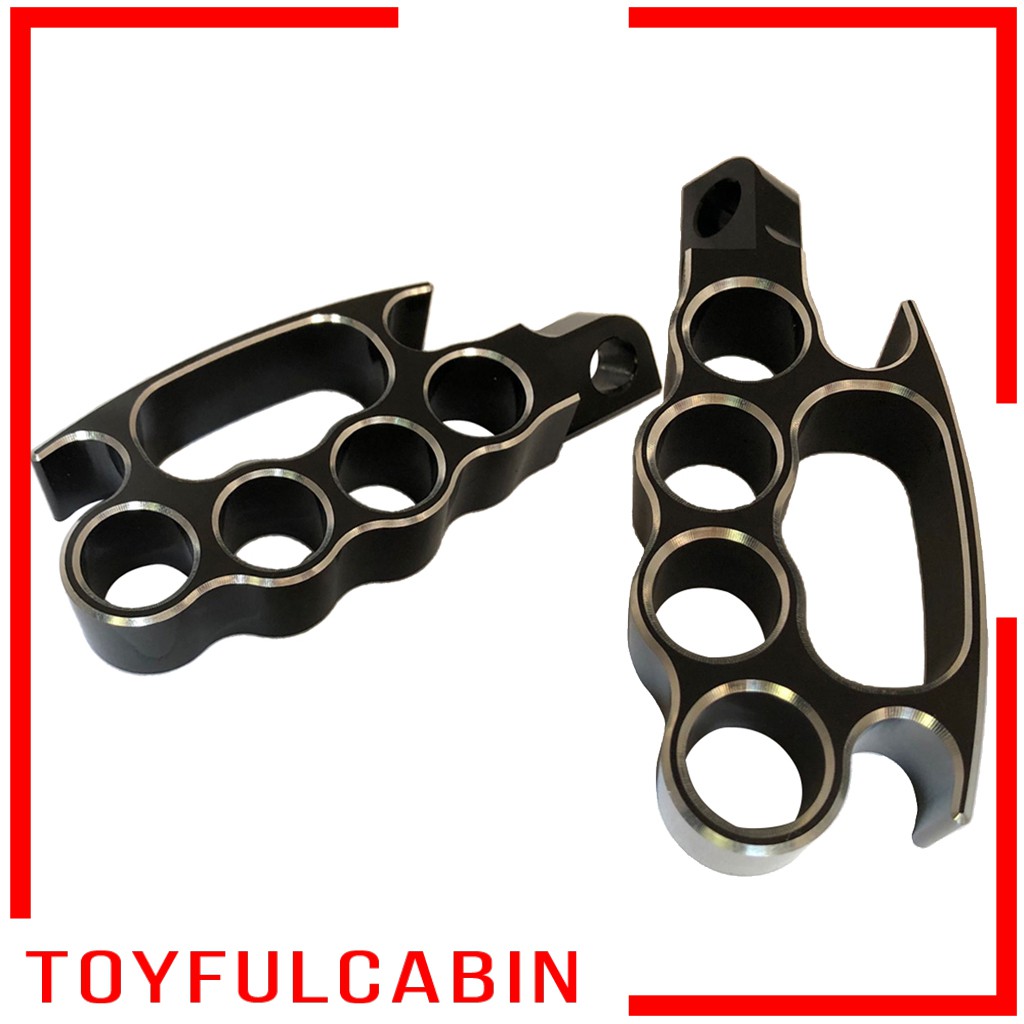 [TOYFULCABIN] 2Pcs Highway Flying Knuckle Foot Pegs Footrests Footpegs For Harley XL V-Rod