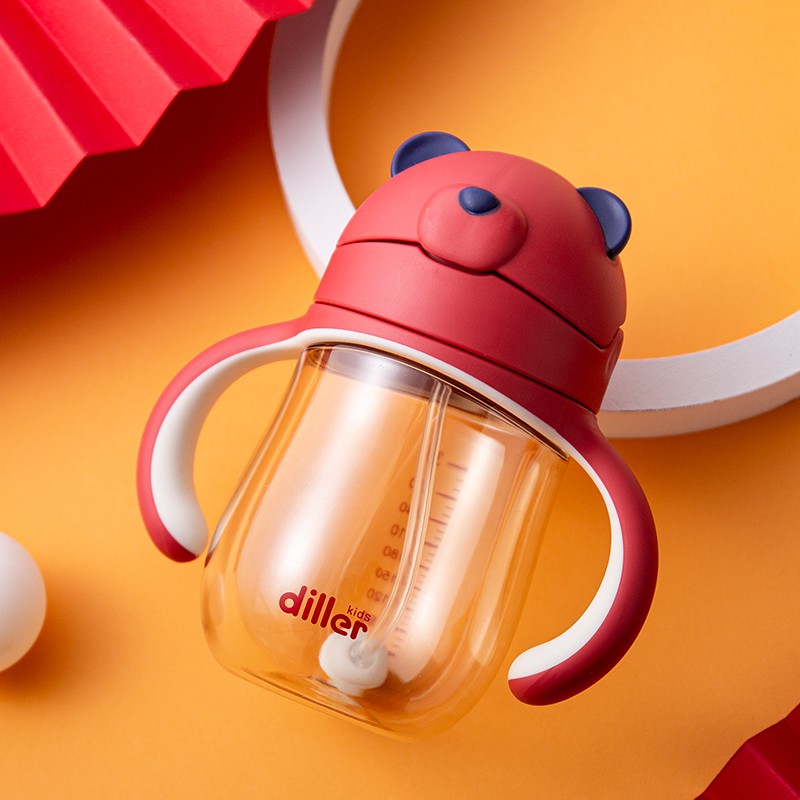 DILLER Milk Bottle Children Water Bottle Bpa Free Ppsu Leakproof (300ml) Mlh8860
