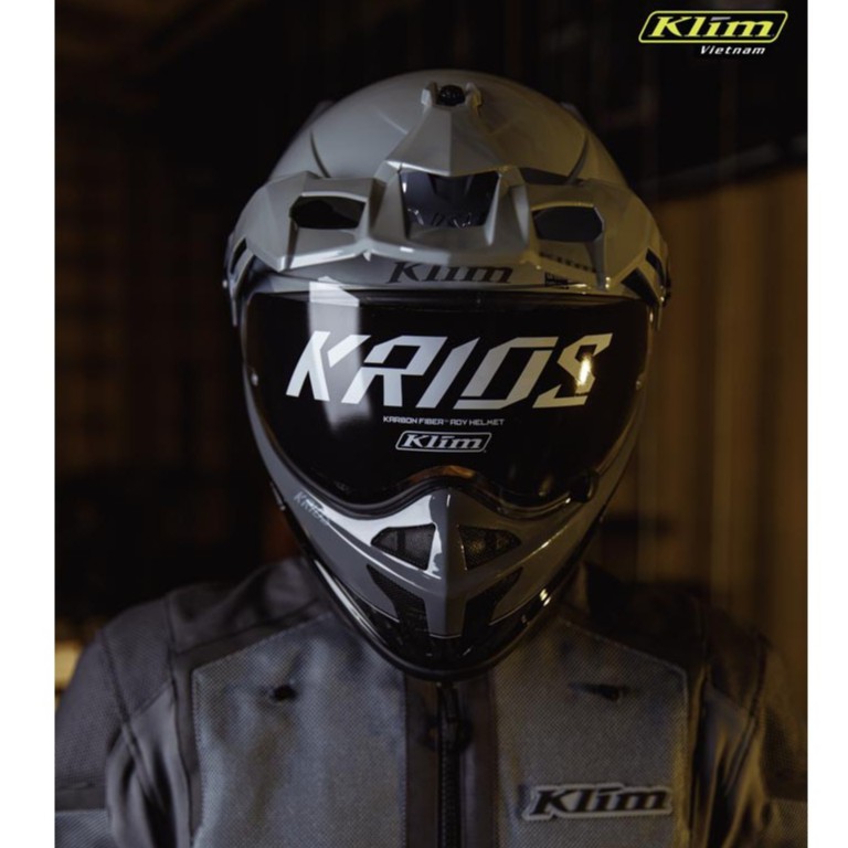 Nón bảo hiểm Klim Krios ECE/DOT, Màu Xám