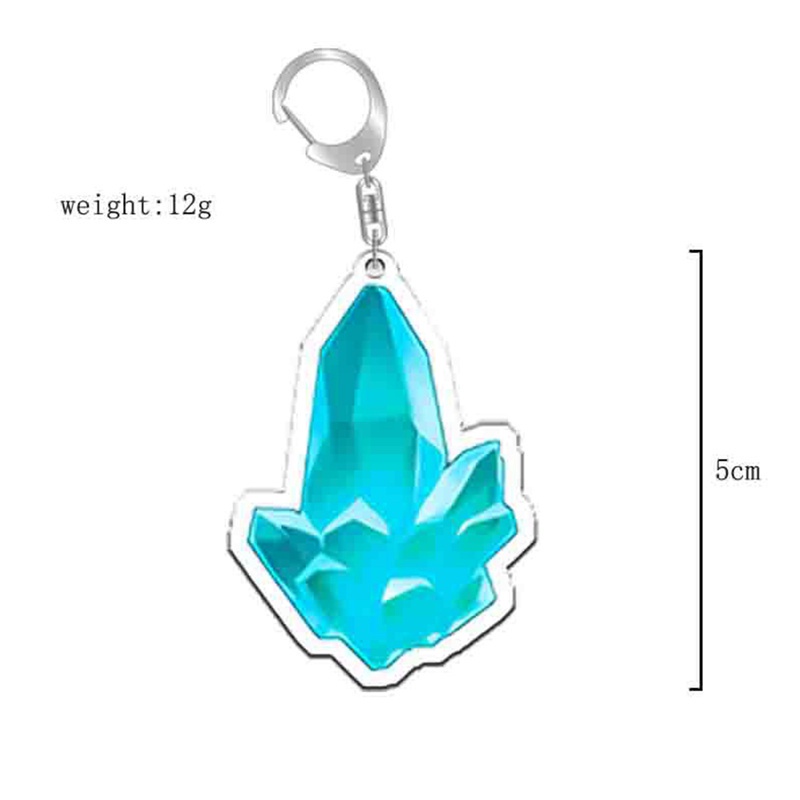 Móc khóa hình nhân vật anime Genshin phát sáng độc đáo