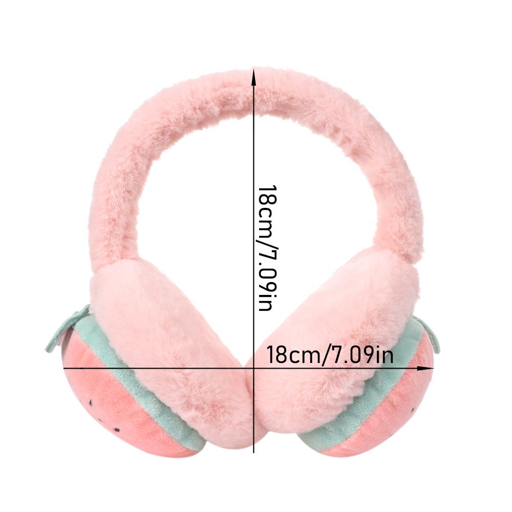 Bịt Tai Giữ Ấm Mùa Đông Thêu Họa Tiết Trái Cây Hoạt Hình Cho Bé