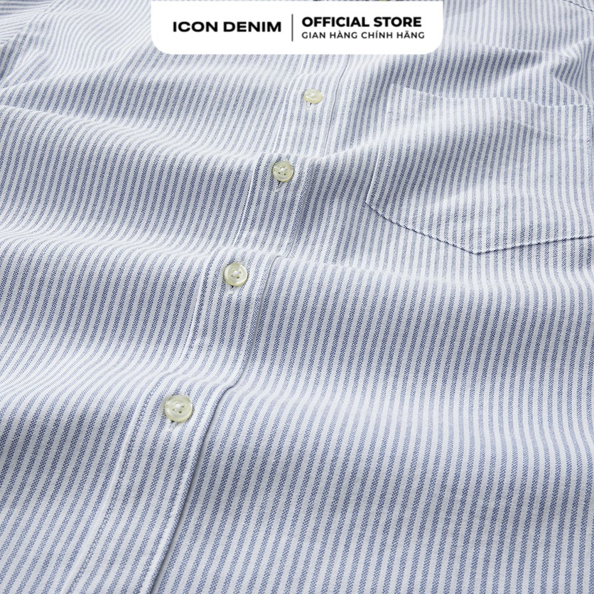 Áo Sơ Mi Oxford Nam ICON DENIM Tay Dài Có Túi Sọc | BigBuy360 - bigbuy360.vn
