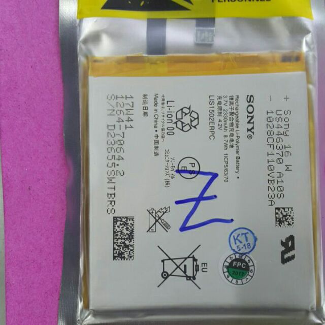 Pin sony Z
