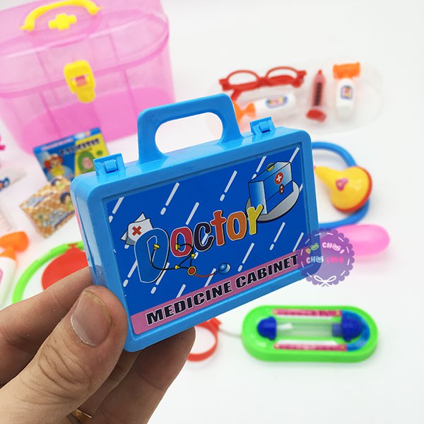 Hộp đồ chơi tập làm bác sĩ 17 món phụ kiện bằng nhựa