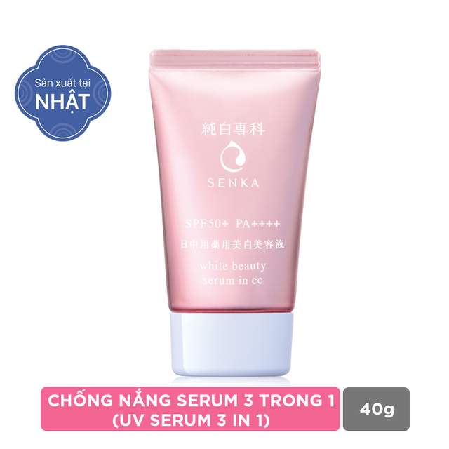 Chống nắng serum 3 trong 1 Senka White Beauty CC 40g