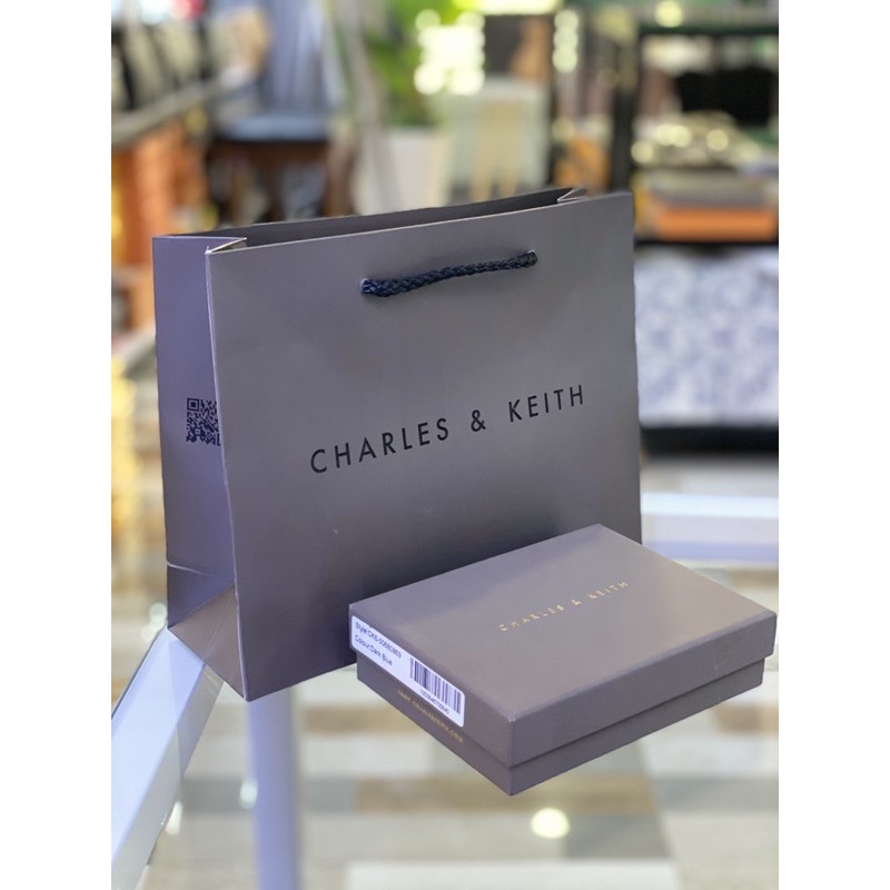 [HÀNG CHÍNH HÃNG] Combo Hộp Đựng Ví Ngắn /Túi Giấy/Túi Vải CHARLES & KEITH chính hãng