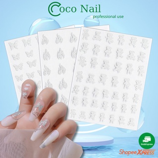 Sticker nail nhũ flash trang trí móng