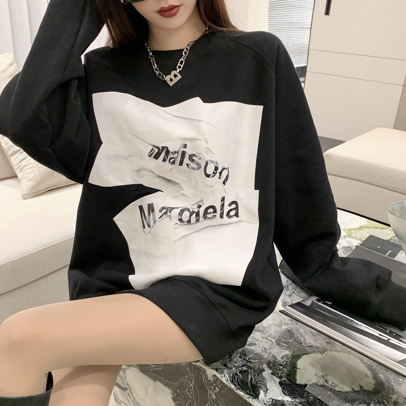 Áo sweater tay dài dáng rộng phong cách thời trang hàn quốc cho nữ | BigBuy360 - bigbuy360.vn