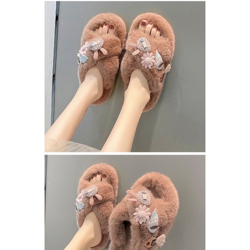 Dép lông mang trong nhà cho nữ . hàng cao cấp