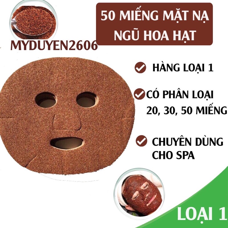 Sỉ mặt nạ Ngũ hoa hạt rong biển đắp mặt làm đẹp dưỡng da