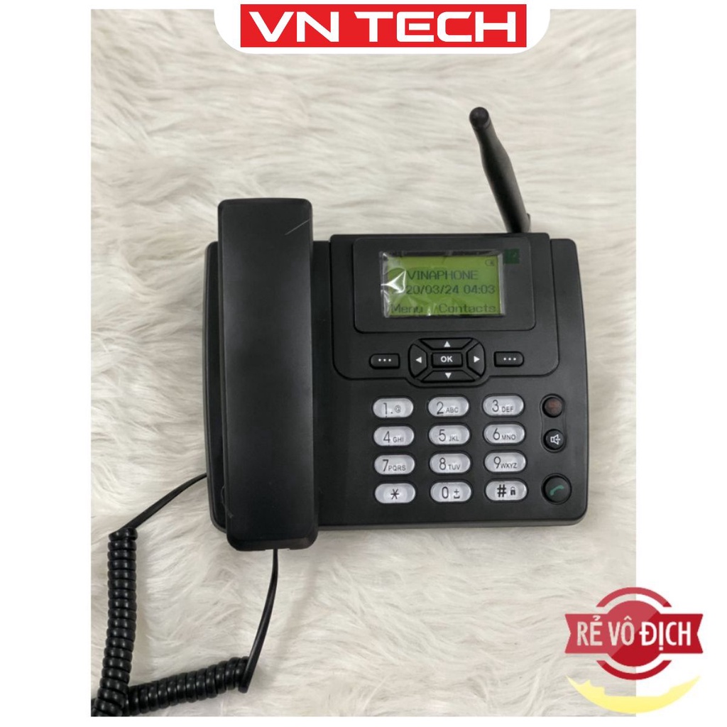 ❤️ Điện Thoại Bàn Không Dây Lắp Xài Sim Các Loại: VinaPhone, Viettel, Mobifone, Gphone, HomePhone Mã Huawei GSM 3125i.