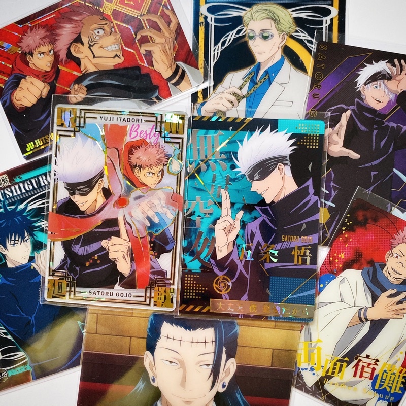 Card nhân phẩm đã bóc tự chọn - Combo thẻ card bo góc anime nhân phẩm gacha jujutsu kaisen aot kny nhật giá rẻ
