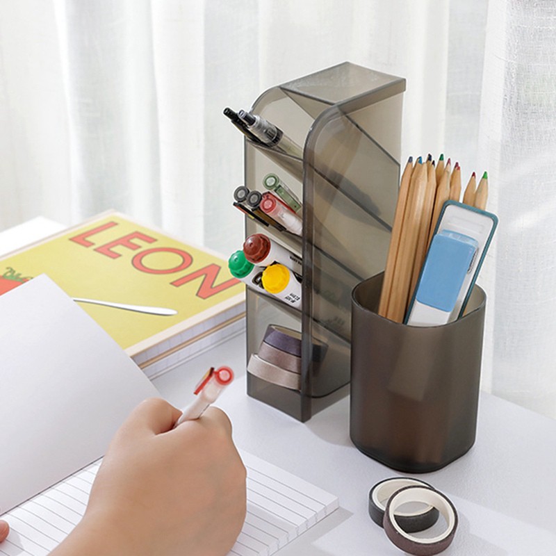 Hộp đựng văn phòng phẩm 4 ô cho sắp xếp bàn làm việc