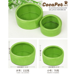 Bát ăn sứ dành cho hamster