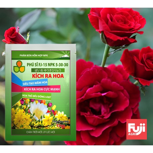 Phân bón NPK FJ15 KÍCH RA HOA 15g
