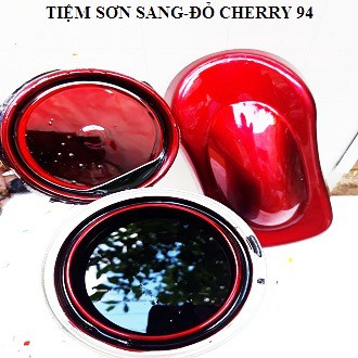 Màu đỏ cherry candy  đóng chai 100gam hệ màu chuẩn, cho xe máy, ô tô đẹp sang trọng, quý phái